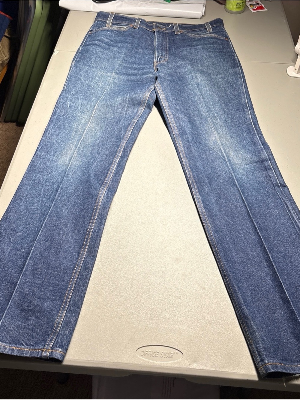 Levi's 20517 0217 Orange Tab Jeans 517 Saddleman Vintage Made USA 34X32 1993 90s